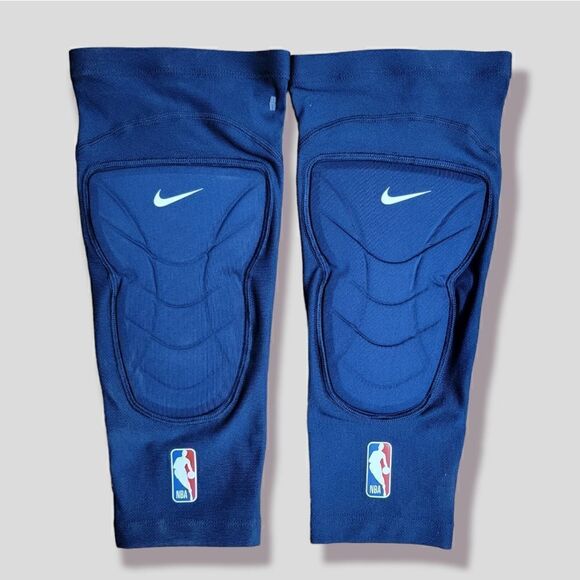 Nike Pro Hyperstrong NBA Grizzlies Mavericks Doncic Ja Morant Knee Sleeves Blue - Picture 1 of 9